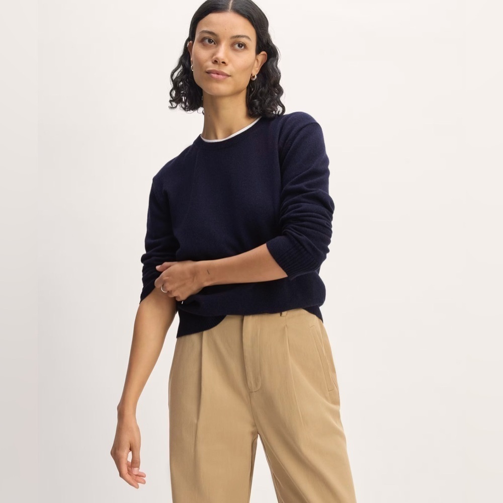 EVERLANE The Off-Duty Terry Crew SIZE XS. NWT preppy casual. winter